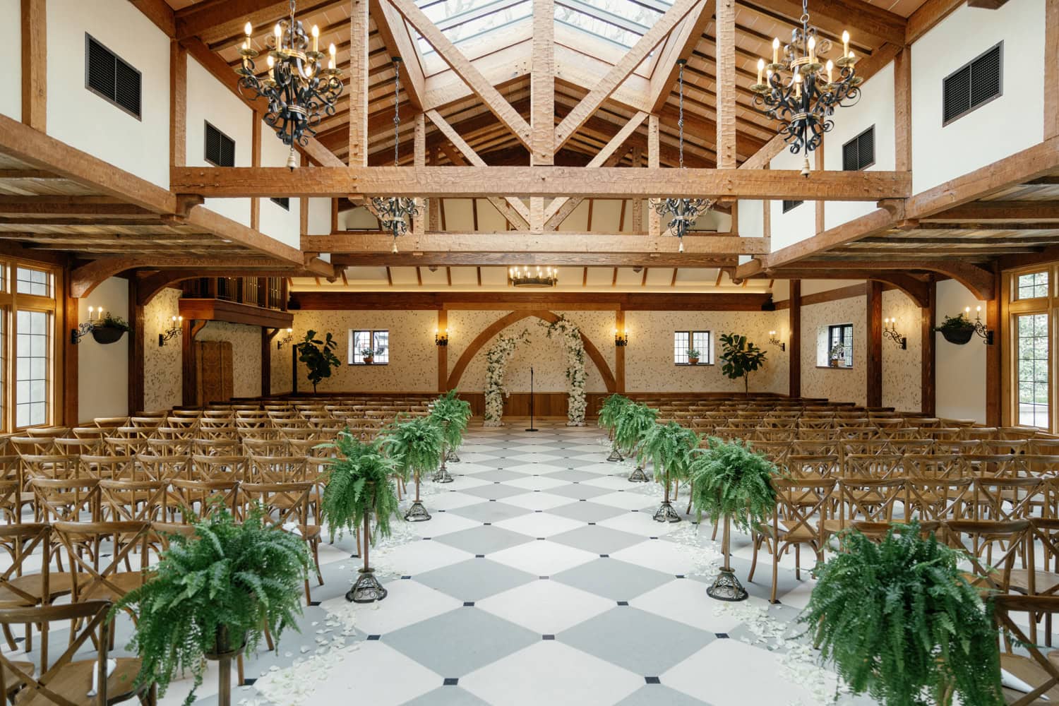 Ceremony space at Pleasantdale Chateau